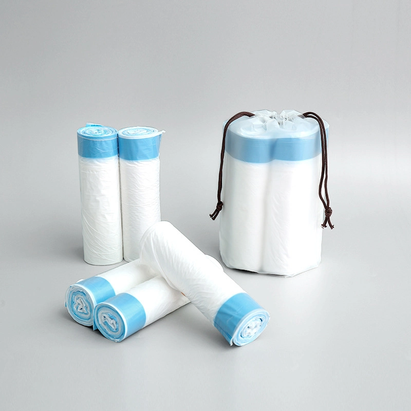 Dustbin 100% Biodegradable Drawstring Plastic Bags Garbage Bag