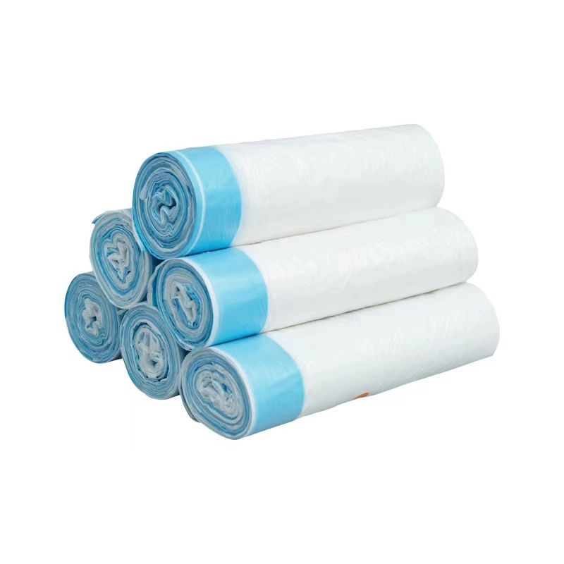 Pbat Trash Drawstring Garbage Bags 100% Biodegradable Trash Bags on Roll